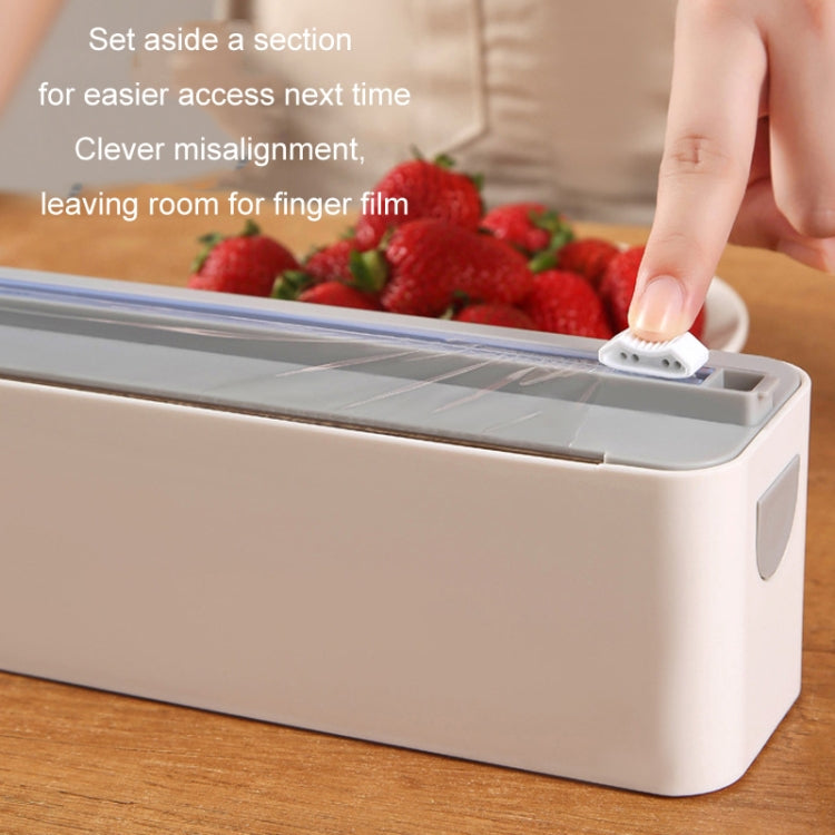 Wall-mounted Magnetic Cling Film Kitchen Paper Storage Cutter(Single Cutter)