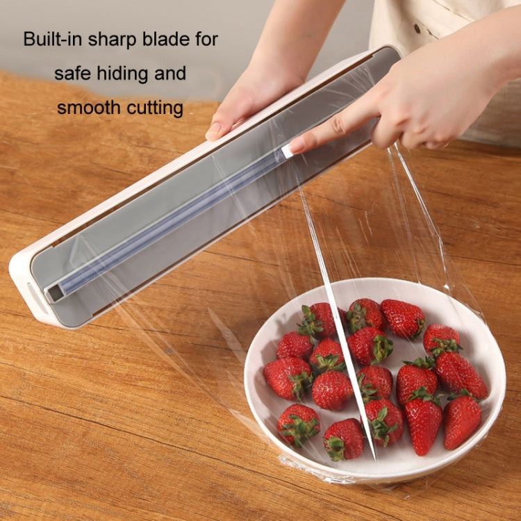 Wall-mounted Magnetic Cling Film Kitchen Paper Storage Cutter(Single Cutter)