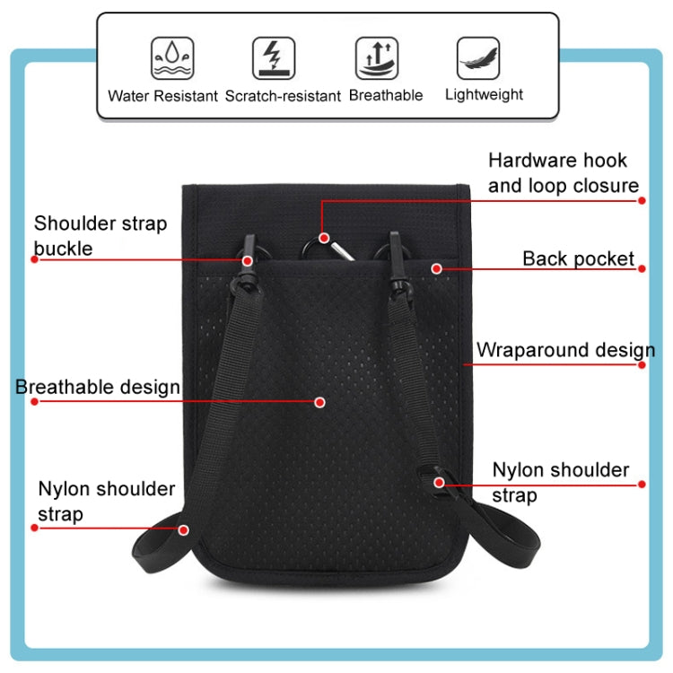 Passport ID Bag Anti-Theft Brush Card Bag Multi-Functional Neck Cell Phone Bag(Khaki)