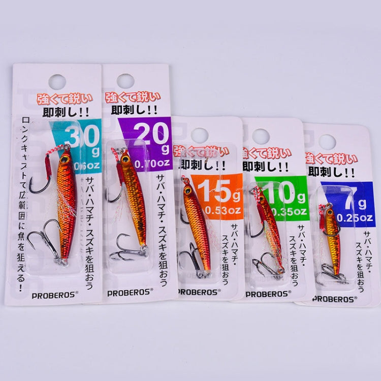 PROBEROS LF127 Long Casting Bait Small Leader Freshwater Sea Bass Fishing Warbler Spinnerbait, Size: 7g(Color D)