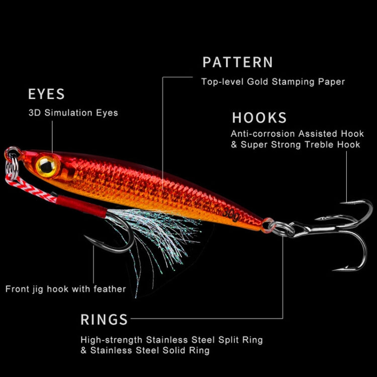 PROBEROS LF127 Long Casting Bait Small Leader Freshwater Sea Bass Fishing Warbler Spinnerbait, Size: 20g(Color D)