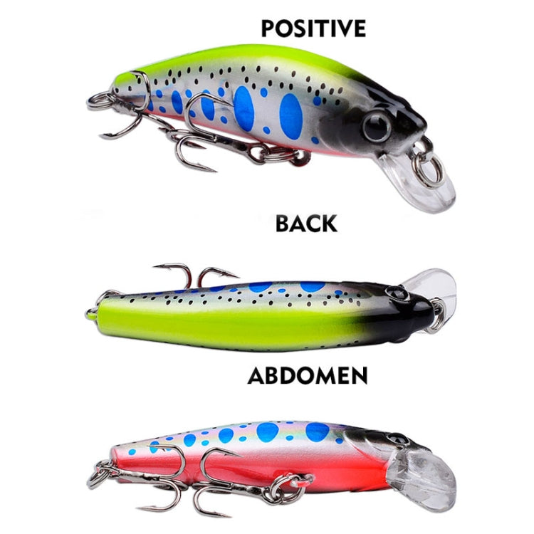 PROBEROS DW592 Sinking Minnow Lure Long Casting Fake Bait Bionic Plastic Hard Bait(Color E)