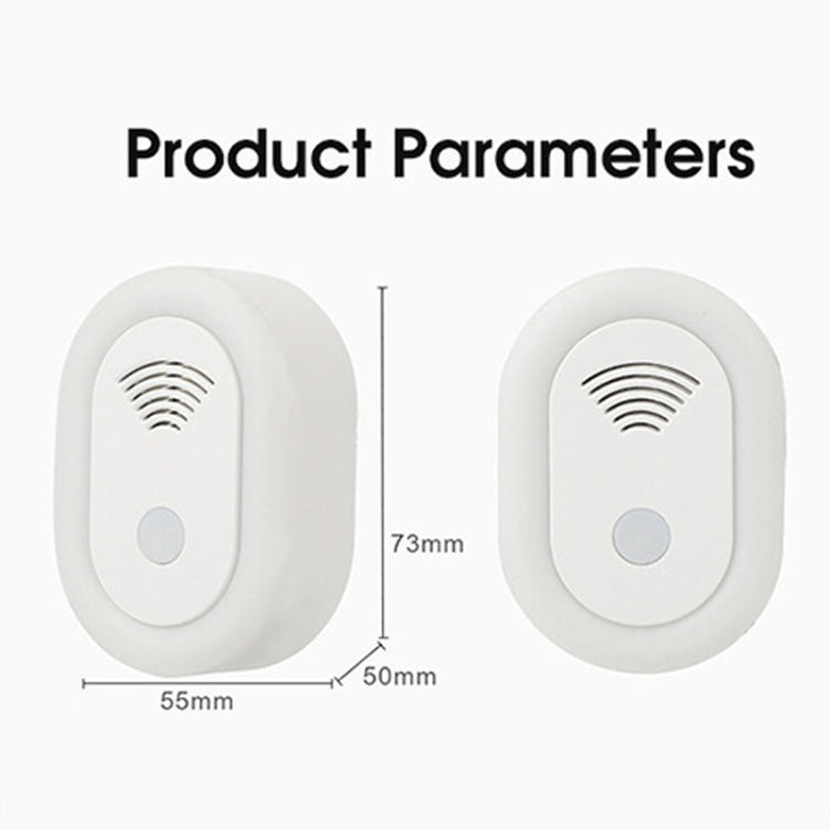 Adjustable Night Light Ultrasonic Mosquito Repeller Mini Home Electronic Mouse Repeller, Spec: US Plug(White)