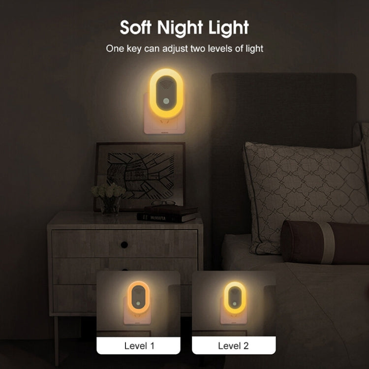 Adjustable Night Light Ultrasonic Mosquito Repeller Mini Home Electronic Mouse Repeller, Spec: AU Plug(White)