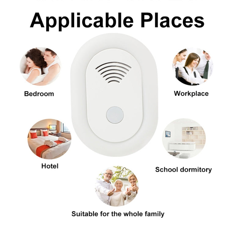 Adjustable Night Light Ultrasonic Mosquito Repeller Mini Home Electronic Mouse Repeller, Spec: US Plug(White)