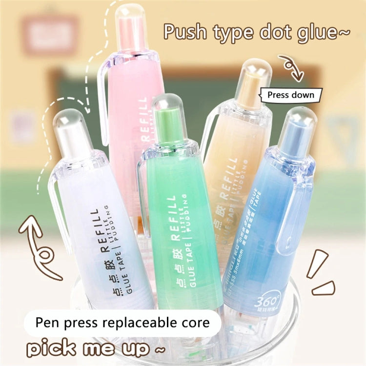 Push-Dry Quick Glue Stick Correction Tape Double Sided Adhesive For Handmade Handbook(Pink)