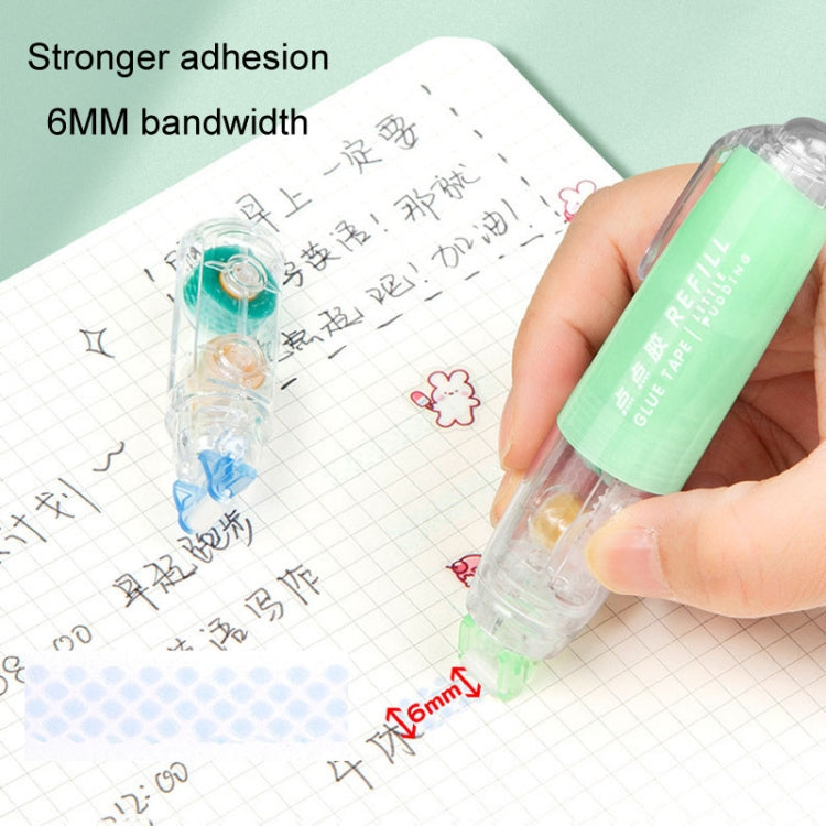 Push-Dry Quick Glue Stick Correction Tape Double Sided Adhesive For Handmade Handbook(Pink)
