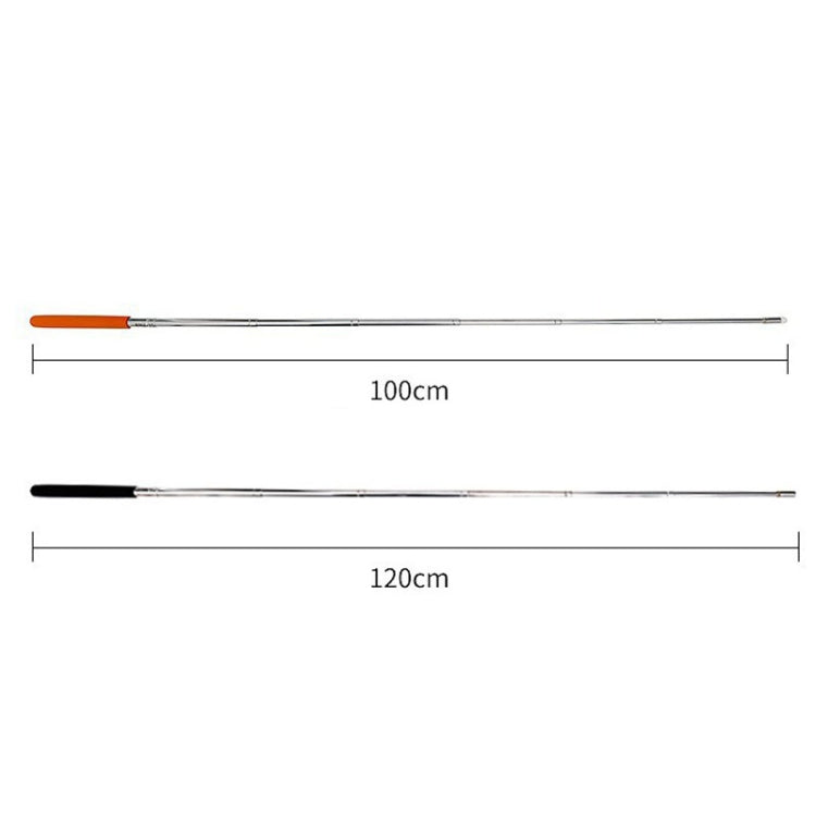 1m Teachers Telescopic Tactile Whip Pen For Classes E-Board Stylus Holder(Black)