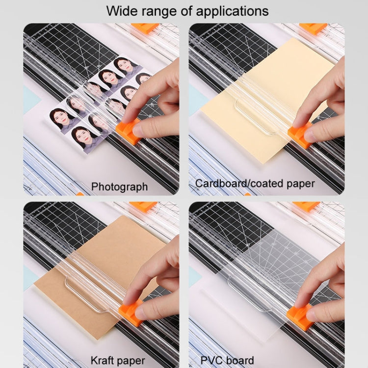 HUANMEI For A3 A4 A5 Paper Cutter With Pull-out Ruler DIY Small Portable Photo Die Cutting Machine(White)