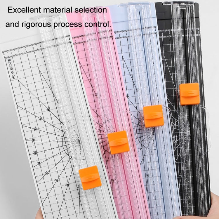 HUANMEI For A3 A4 A5 Paper Cutter With Pull-out Ruler DIY Small Portable Photo Die Cutting Machine(Pink)