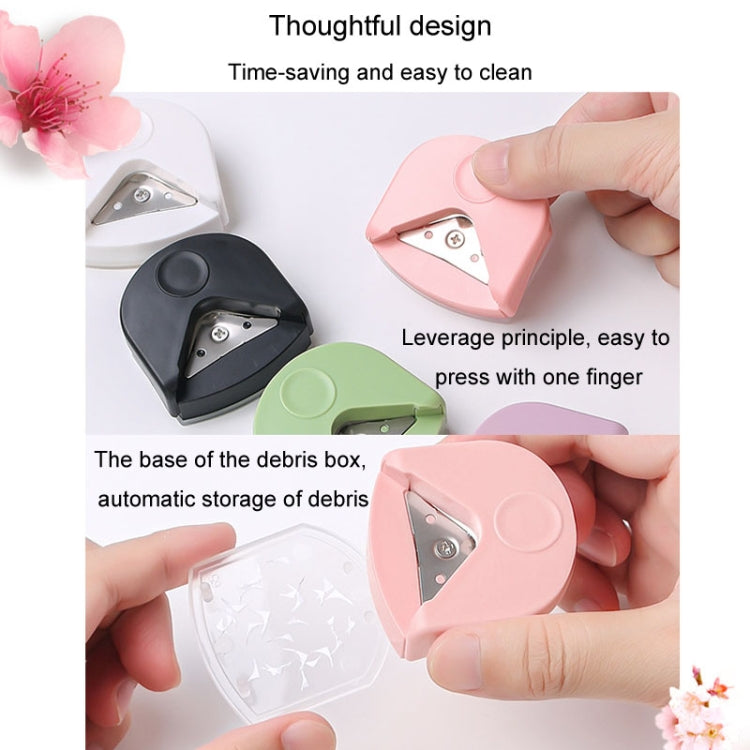 Round Corner Trimmer Chamferer Cardstock Photo PVC Card Corner Cutter(Pink)