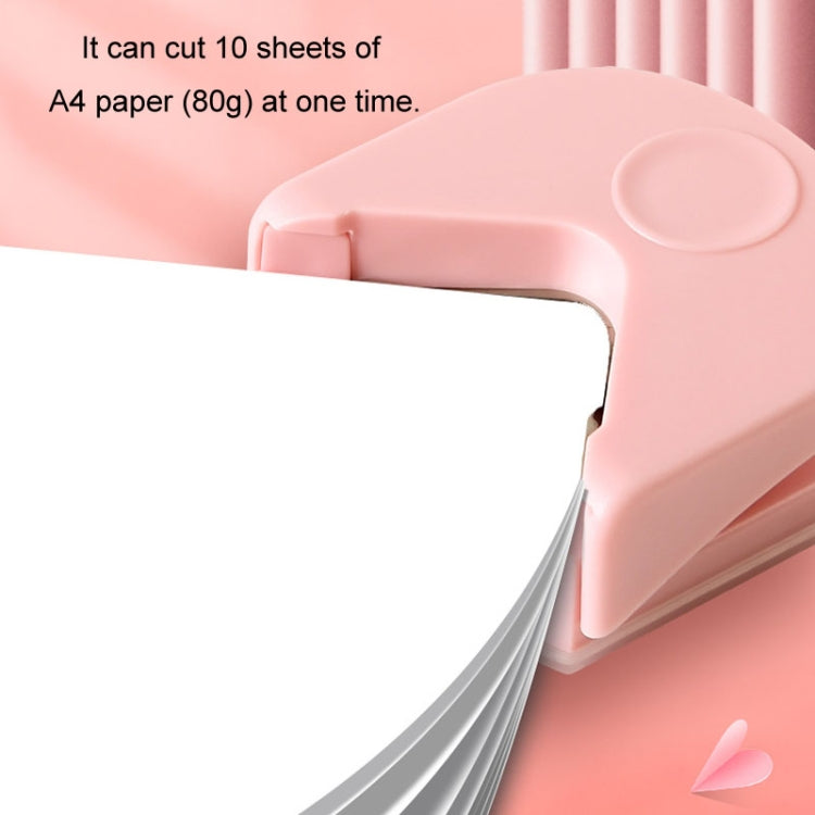 Round Corner Trimmer Chamferer Cardstock Photo PVC Card Corner Cutter(Pink)