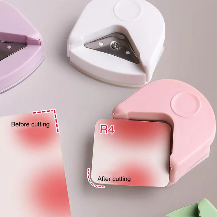 Round Corner Trimmer Chamferer Cardstock Photo PVC Card Corner Cutter(Pink)