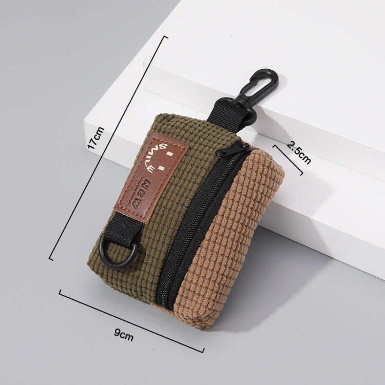 Corduroy Outdoor Cycling Hanging Bag Earphone Portable Storage Sports Bag Universal Bag Hanger