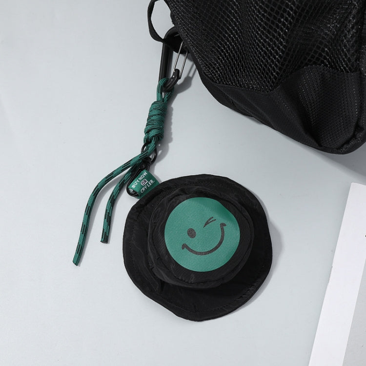 Portable Fisherman Hat Bag Coin Key Pouch Mini Bag Hanger, Color: Black