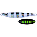 PROBEROS LF121 Fast Sinking Laser Boat Fishing Sea Fishing Lure Iron Plate Bait, Weight: 28g(Luminous Color E)