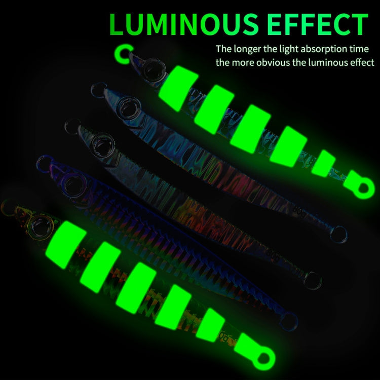 PROBEROS LF121 Fast Sinking Laser Boat Fishing Sea Fishing Lure Iron Plate Bait, Weight: 60g(Color B)