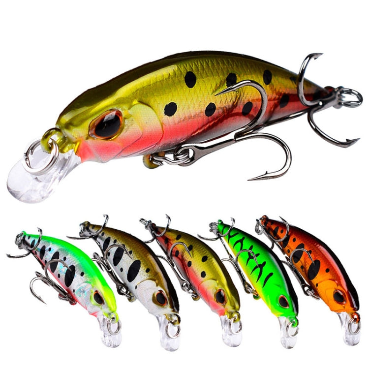 PROBEROS DW577 8003 Hook 5.3cm 4.6g Sinking Minnow Lure Long Casting Bionic Plastic Hard Bait Fishing Tackle(Color C)