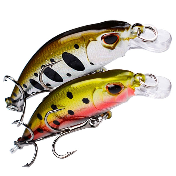 PROBEROS DW578 Ordinary Hook 5.3cm 4.6g Sinking Minnow Lure Long Casting Bionic Plastic Hard Bait Fishing Tackle(Color C)
