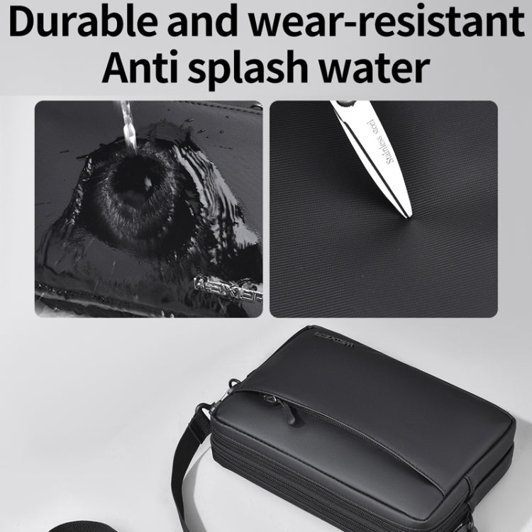 WEIXIER W128 Men Messenger Bag Outdoor Multifunctional Waterproof Wear-Resistant Shoulder Bag(Grey)