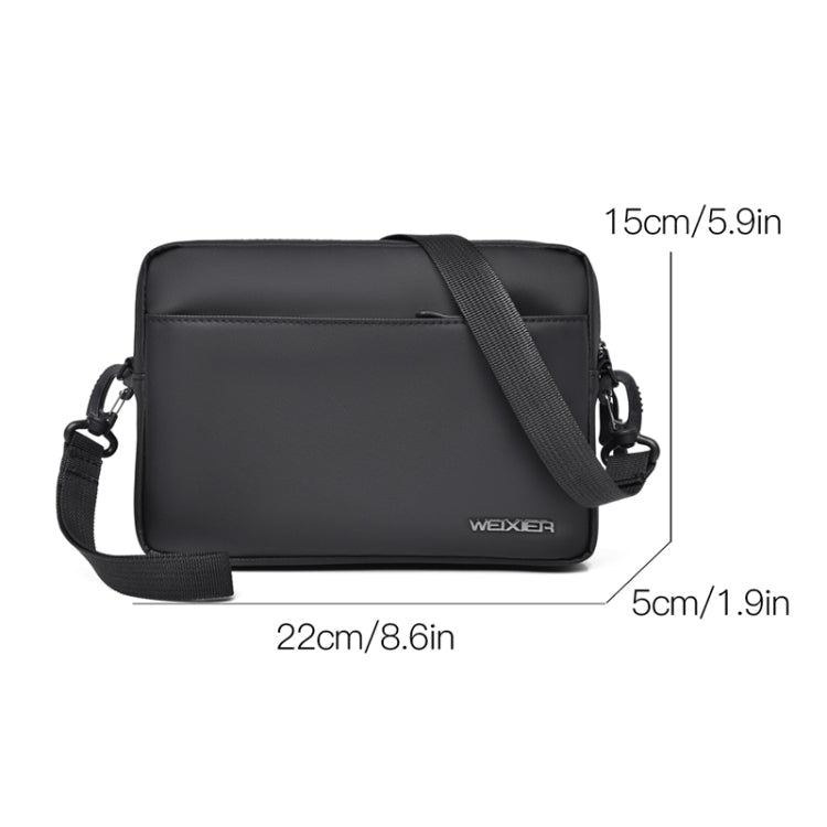 WEIXIER W128 Men Messenger Bag Outdoor Multifunctional Waterproof Wear-Resistant Shoulder Bag(Grey)