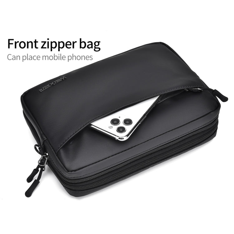 WEIXIER W128 Men Messenger Bag Outdoor Multifunctional Waterproof Wear-Resistant Shoulder Bag(Grey)