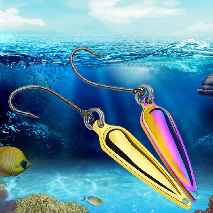 PROBEROS DW602 Long Casting Metal Sequins Lure Moth Sequins Warp Beak Fake Lure, Color: Color C(1.5g)