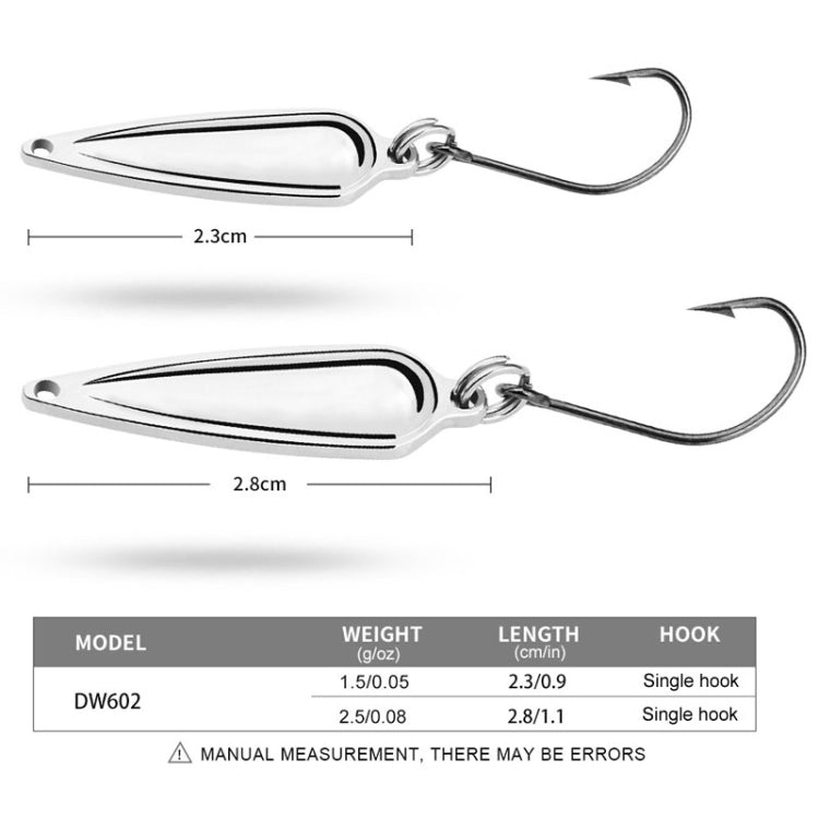 PROBEROS DW602 Long Casting Metal Sequins Lure Moth Sequins Warp Beak Fake Lure, Color: Color C(1.5g)