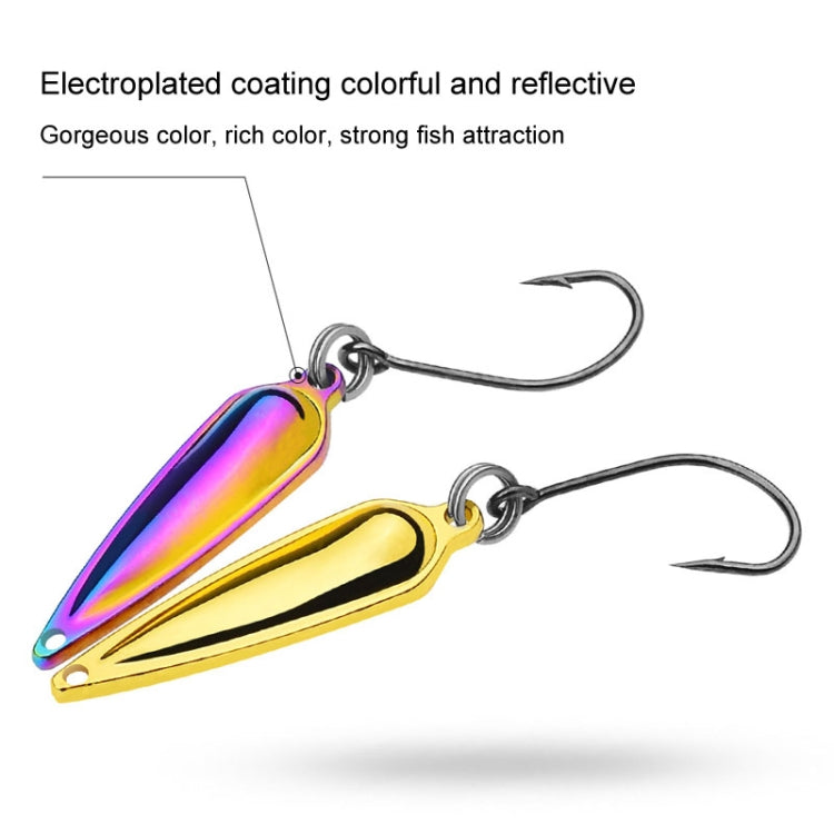 PROBEROS DW602 Long Casting Metal Sequins Lure Moth Sequins Warp Beak Fake Lure, Color: Color C(1.5g)