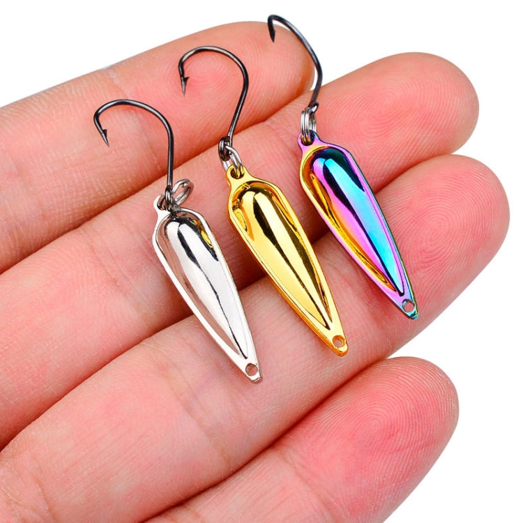 PROBEROS DW602 Long Casting Metal Sequins Lure Moth Sequins Warp Beak Fake Lure, Color: Color A(1.5g)