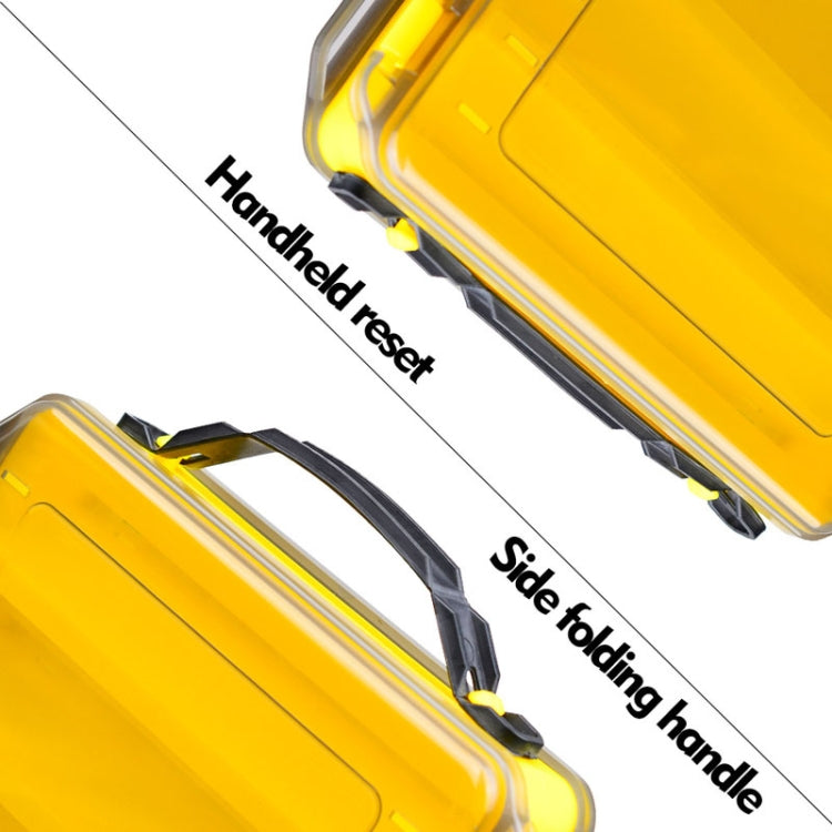 PROBEROS H1000 Double Sided Lure Box Handheld Double Layer Storage Case For Bait Accessories, Style: C Model(Yellow)