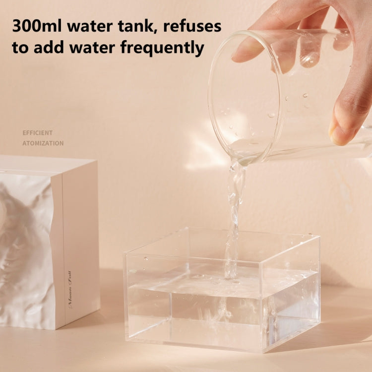 Moon Meteorite Mini Humidifier With Colorful Night Light(Pink)