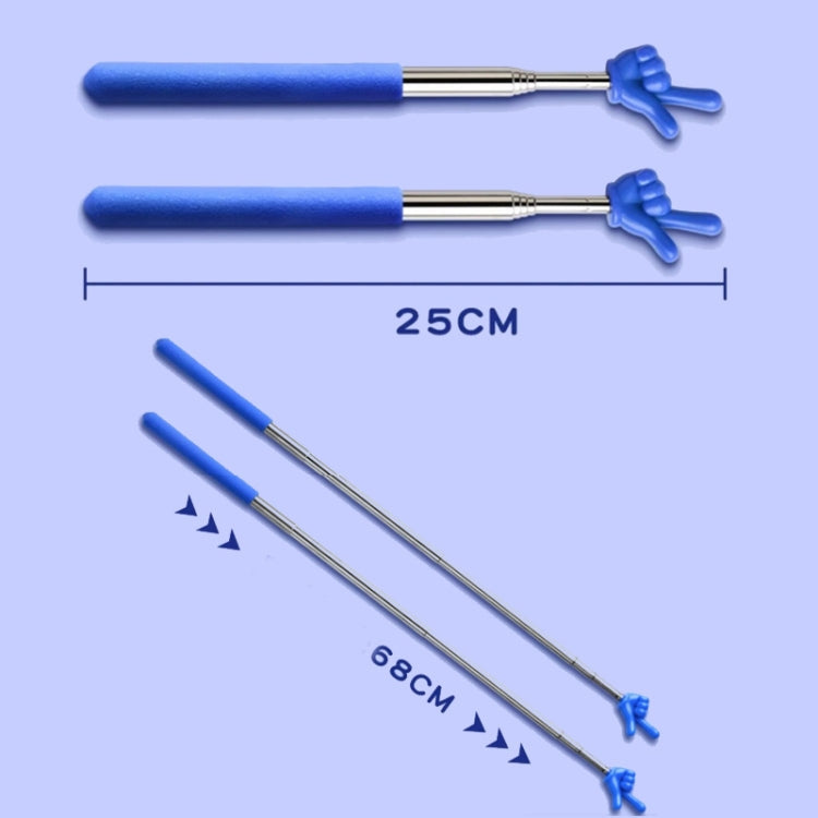 Retractable Teacher Pointer Extendable Finger Pointer Stick for School(Random Color)