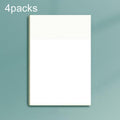 4packs Small Transparent Convenient Memo Stickers Student Notes Sticky Stickable Bookmarks