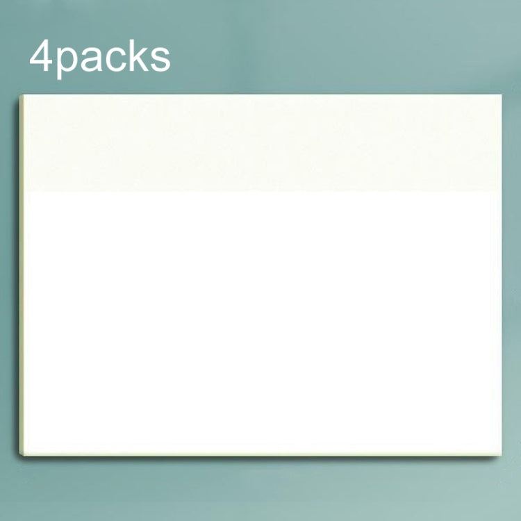 4packs Large Transparent Convenient Memo Stickers Student Notes Sticky Stickable Bookmarks