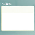4packs Large Transparent Convenient Memo Stickers Student Notes Sticky Stickable Bookmarks
