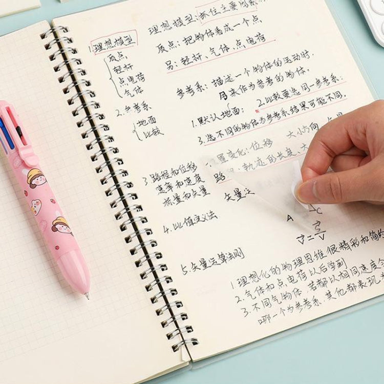 4packs Large Transparent Convenient Memo Stickers Student Notes Sticky Stickable Bookmarks