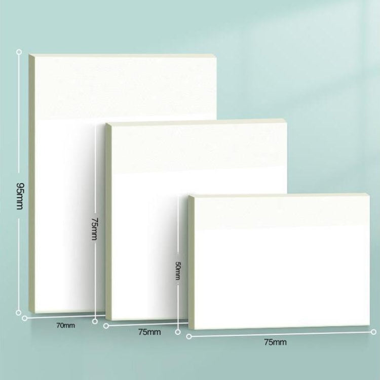 4packs Medium Transparent Convenient Memo Stickers Student Notes Sticky Stickable Bookmarks