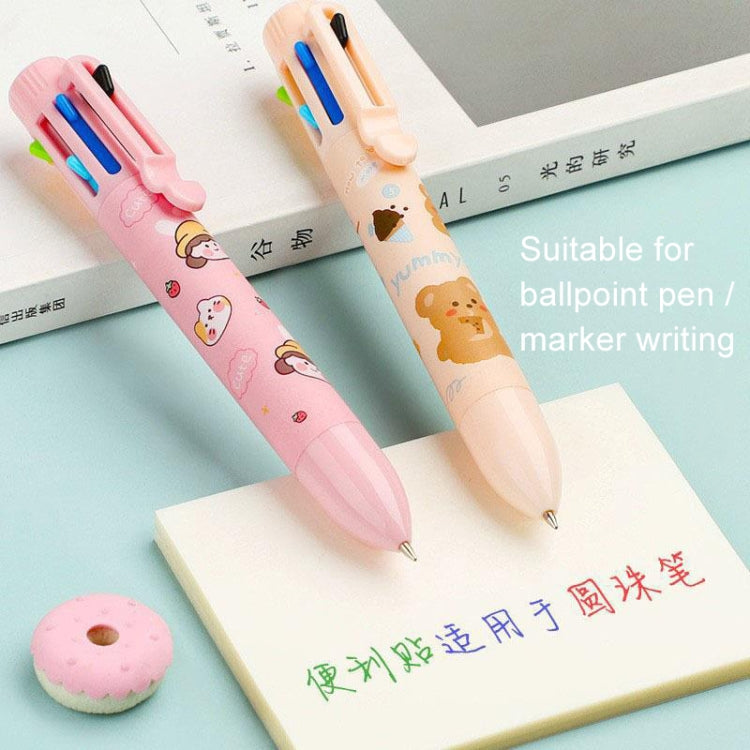 4packs Medium Transparent Convenient Memo Stickers Student Notes Sticky Stickable Bookmarks