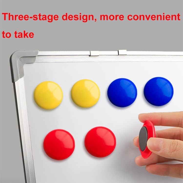 30pcs/ Box 40mm Round Colorful Conference Teaching Whiteboard Paper Magnetic Buckle