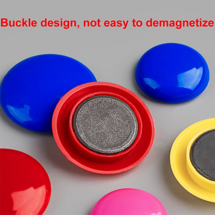 50pcs/ Box 30mm Round Colorful Conference Teaching Whiteboard Paper Magnetic Buckle