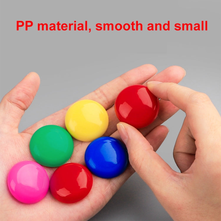 50pcs/ Box 30mm Round Colorful Conference Teaching Whiteboard Paper Magnetic Buckle