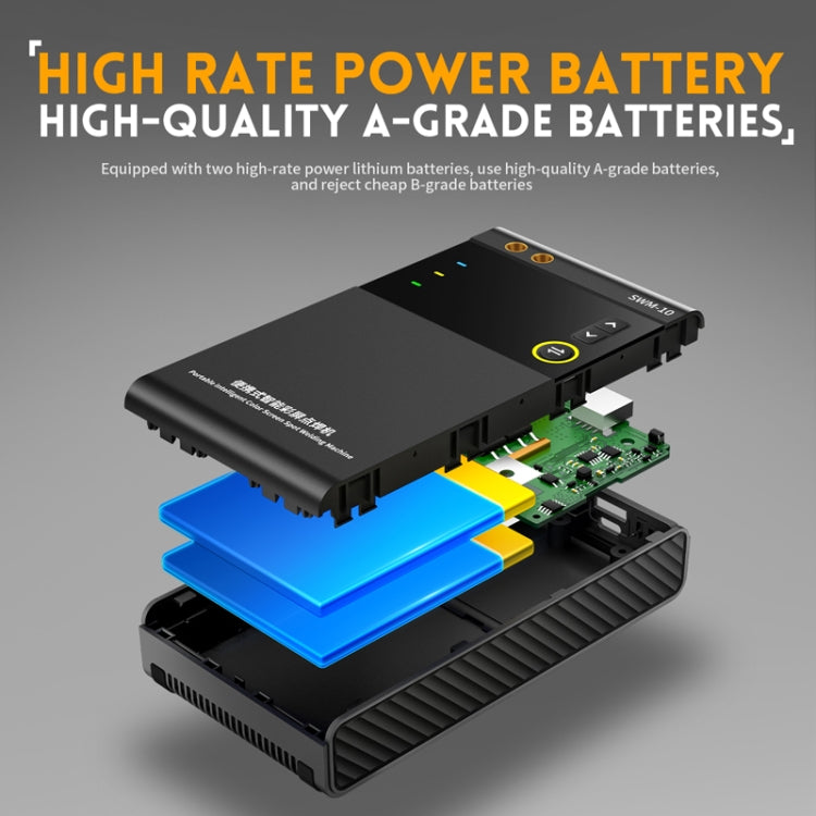 FNIRSI Small Handheld Portable Mobile Phone Lithium Battery Nickel Sheet Spot Welding Machine(SWM-10)