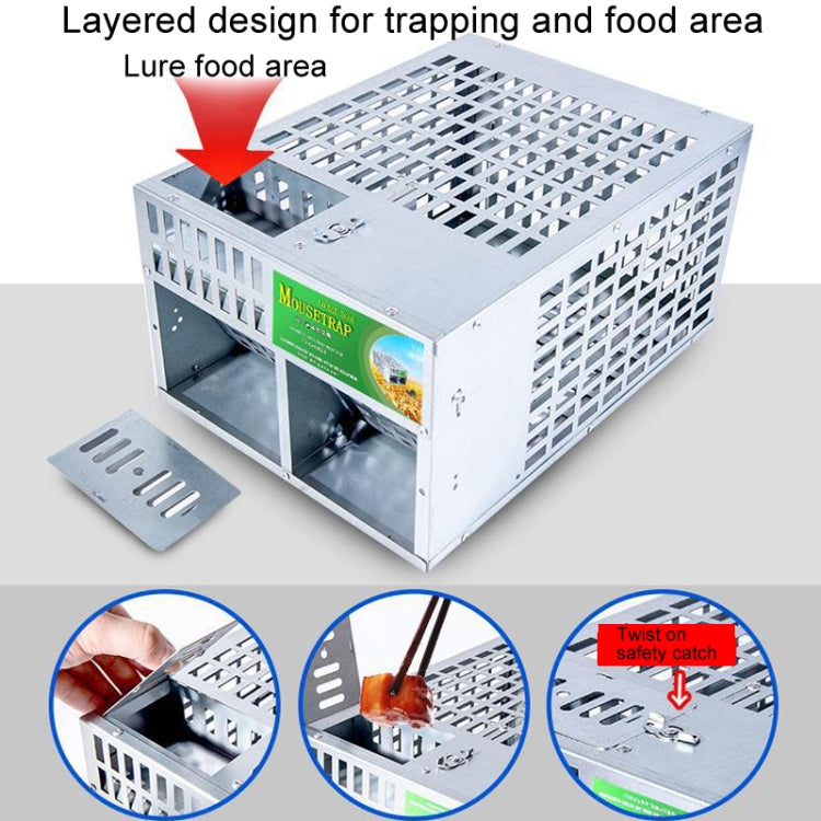 Double Door Large Home Indoor Automatic Mouse Trap Cage Catch Mouse Trap