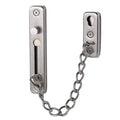 With Insurance Door Buckle Security Chain Anti-burglary Door Chain Latch Household Door Inside Reverse Lock Anti-burglary Buckle, Color: Brushed Stainless Steel