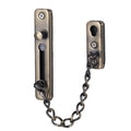 With Insurance Door Buckle Security Chain Anti-burglary Door Chain Latch Household Door Inside Reverse Lock Anti-burglary Buckle, Color: Ancient Copper