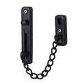 With Insurance Door Buckle Security Chain Anti-burglary Door Chain Latch Household Door Inside Reverse Lock Anti-burglary Buckle, Color: Matte Black