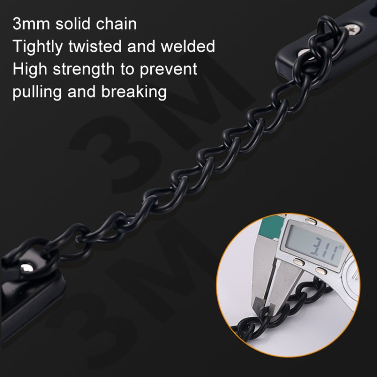 With Insurance Door Buckle Security Chain Anti-burglary Door Chain Latch Household Door Inside Reverse Lock Anti-burglary Buckle, Color: Matte Black