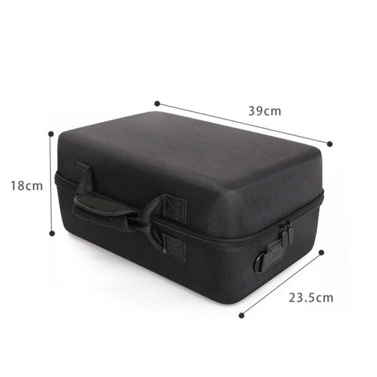 For PS5 Slim Game Console EVA Storage Bag Handbag Carrying Case(1900 Black)
