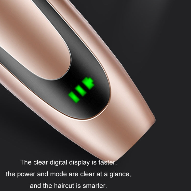 Rechargeable Hair Clipper Pet Shaver(Gold Black Pattern)